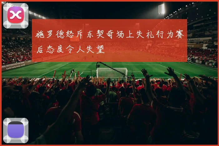 施罗德怒斥东契奇场上失礼行为赛后态度令人失望